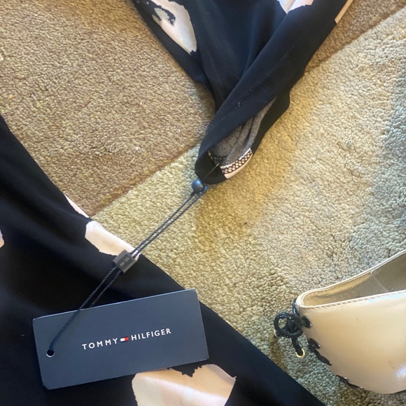 Tommy Hilfiger Black and Floral-Print A-Line Dress - Picture 6 of 14